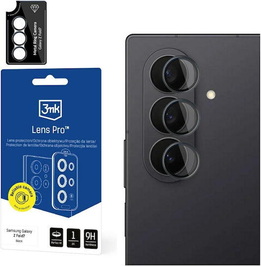 3MK Lens Protection Pro Camera Protection Tempered Glass Black for the Samsung Galaxy Z Fold 7