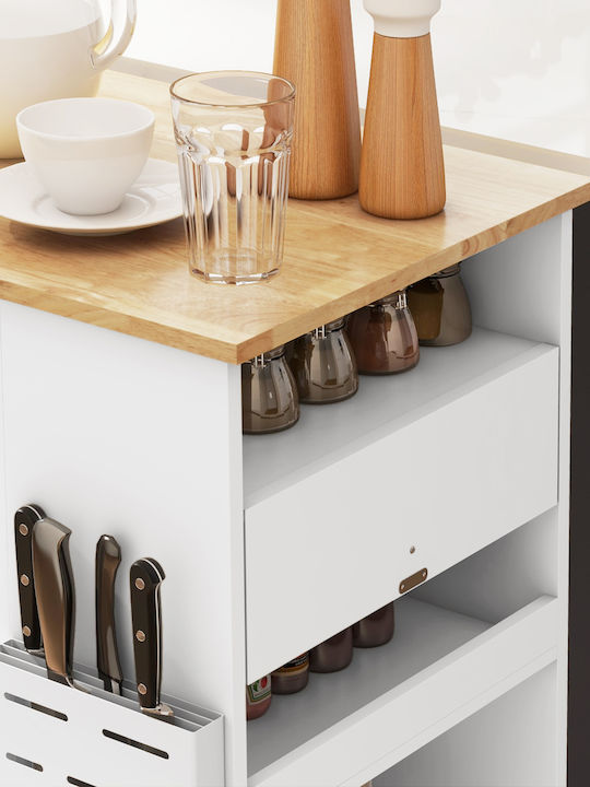 Floor Cabinet White 86.5x47x88 cm
