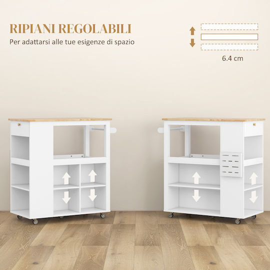 Floor Cabinet White 86.5x47x88 cm