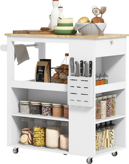 Floor Cabinet White 86.5x47x88 cm