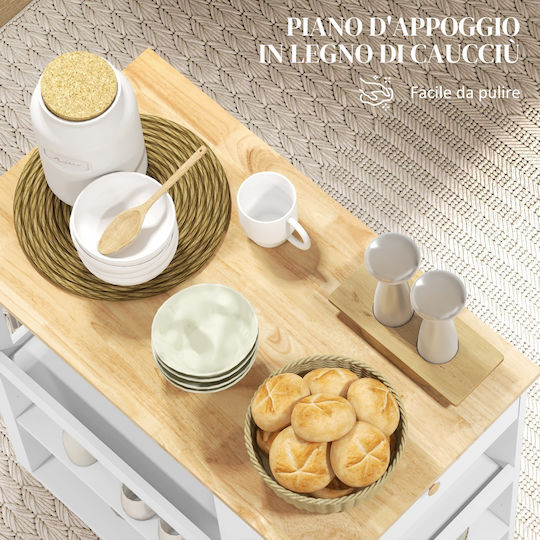 Floor Cabinet White 86.5x47x88 cm
