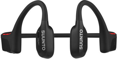 Suunto Wing 2 Knochenleitung Bluetooth-Freisprecheinrichtung Kopfhörer mit Schweißresistenz und Ladeetui Schwarz
