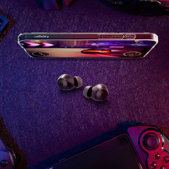 Spigen SA2401 ANC Pro In-ear Bluetooth Handsfree Ακουστικά με Θήκη Φόρτισης Μαύρα
