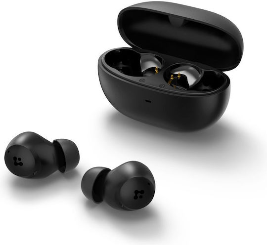 Spigen SA2401 ANC Pro In-ear Bluetooth Handsfree Ακουστικά με Θήκη Φόρτισης Μαύρα