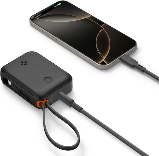 Spigen EA3010BT Power Bank 10000mAh 30W με Θύρα USB-A και Θύρα USB-C Μαύρο