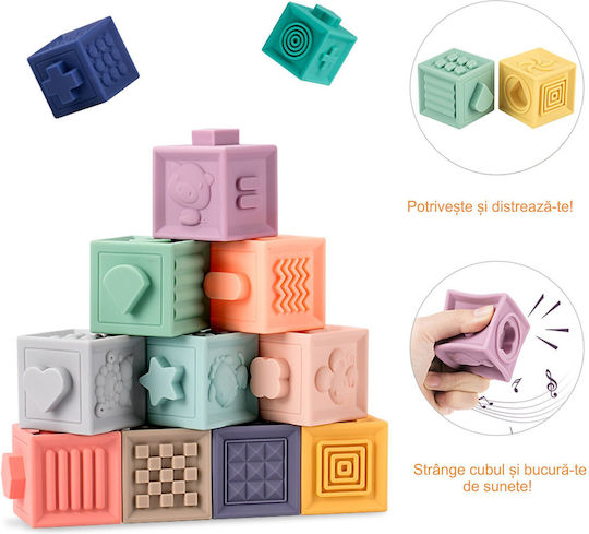 Tumama Kids Jucărie de Stivuire din Silicon cu Sunete pentru 3++ Luni (Diverse modele) 1 buc