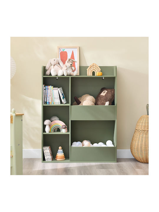 Bücherregal Boden Grün 80x34x104cm