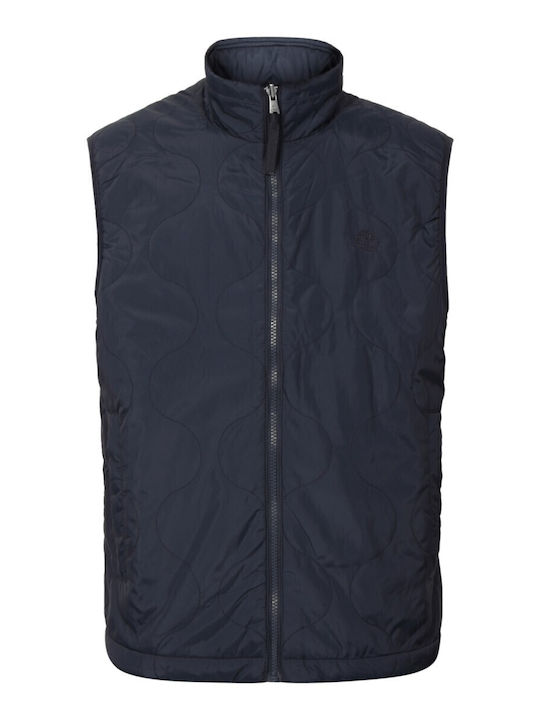 Sleeveless Jacket Dark Blue
