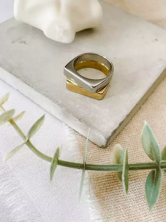 Δαχτυλίδι Ανοξείδωτο Ατσάλι Awear Palma Silver