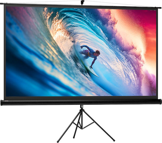 HomCom Οθόνη Προβολής Projector Δαπέδου με Λόγο Εικόνας 16:9 235.8x136cm / 100"