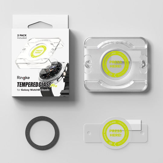Ringke Tempered Glass for the Galaxy Watch 8 Classic (46 Mm) 2pcs