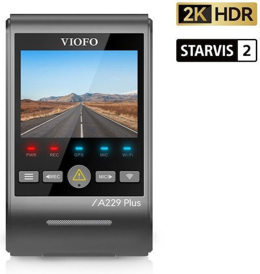 Viofo A229 Plus 1440P Windshield Car DVR, 2.4" Display