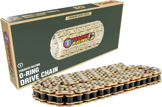 Αλυσίδα Racing O-ring 520h-120 Χρυσή Tobaki