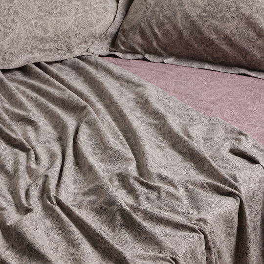 Das Home 5438 Σετ Ημίδιπλο 3τμχ 120x200+35εκ. με Λάστιχο Grey, Lilac Das Home 5438 Σετ Ημίδιπλο 3τμχ 120x200+35εκ. με Λάστιχο Grey, Lilac