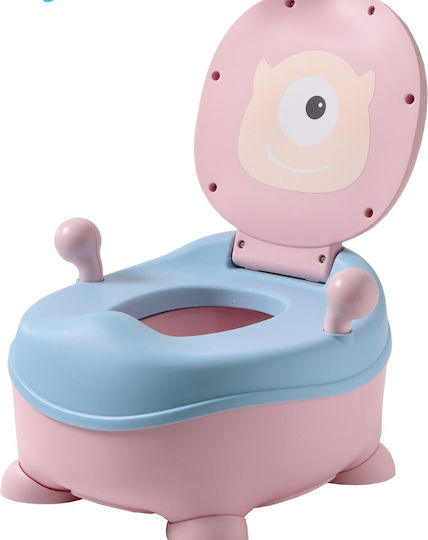 Töpfchen Toilette mit Deckel Blau