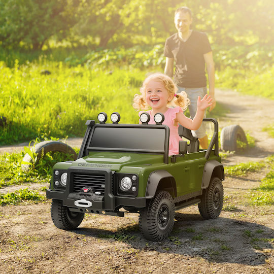 Land Rover Cu Un Loc Cu Telecomandă Licențiat 12 Volți Verde