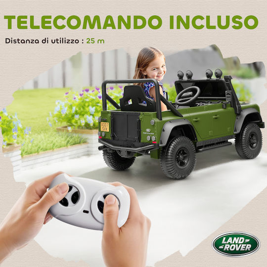 Land Rover Cu Un Loc Cu Telecomandă Licențiat 12 Volți Verde