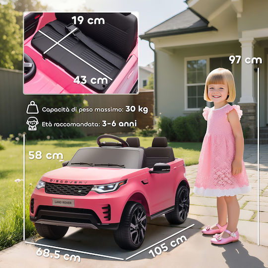 Land Rover Doppelsitzer mit Fernbedienung Lizensiert 12 Volt Rosa Für 3+ Jahre