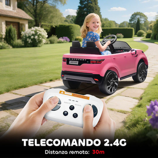 Land Rover Doppelsitzer mit Fernbedienung Lizensiert 12 Volt Rosa Für 3+ Jahre