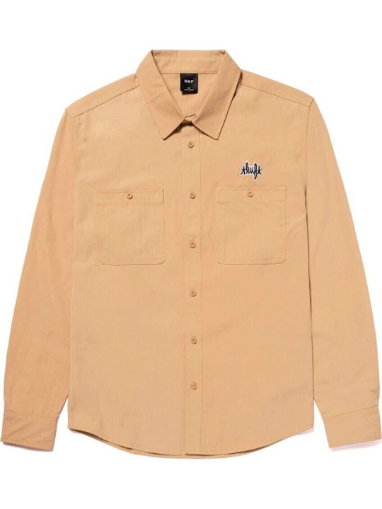 Mechanical Langärmlig Hemd Khaki