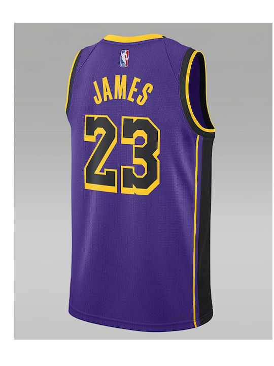 Los Angeles Lakers LeΒron James Statement Edition Jersey Style Basketball