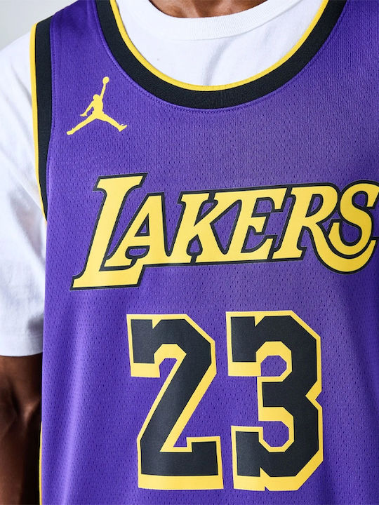 Los Angeles Lakers LeΒron James Statement Edition Jersey Style Basketball