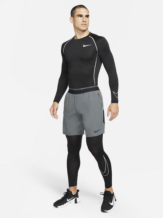 Nike Pro Dri-Fit Ανδρικό Αθλητικό Κολάν Compression Μακρύ Μαύρο