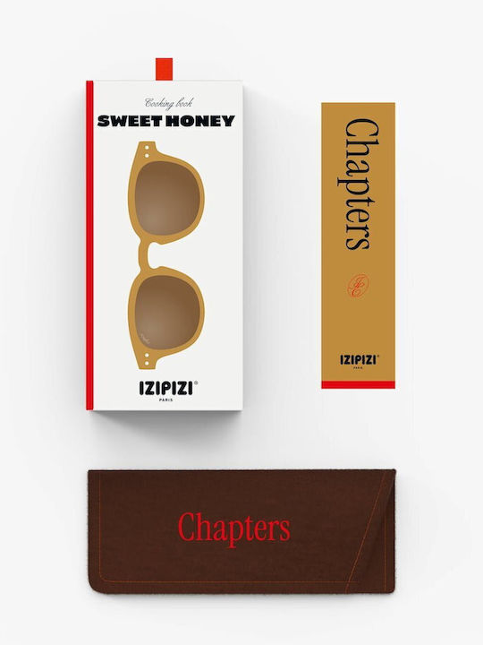Izipizi #c Οβάλ Παιδικά Γυαλιά Ηλίου με Polarized Φακό Κίτρινα για 5-10 Ετών
