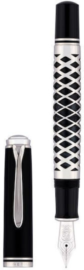 Pelikan Souveran M805 Πένα Γραφής Medium Μαύρη από Ατσάλι
