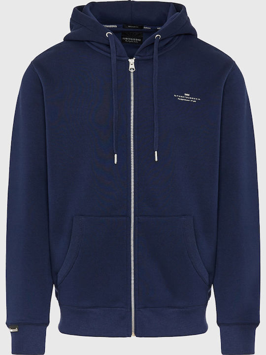 Sweatshirt with Hood Navy Blue