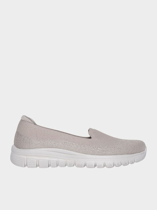View Finder Women's Slip-Ons From Beige Synthetic Leather