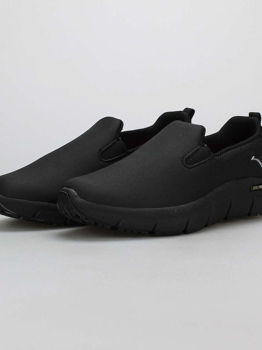 Women's Slip-On From Synthetic Leather Black