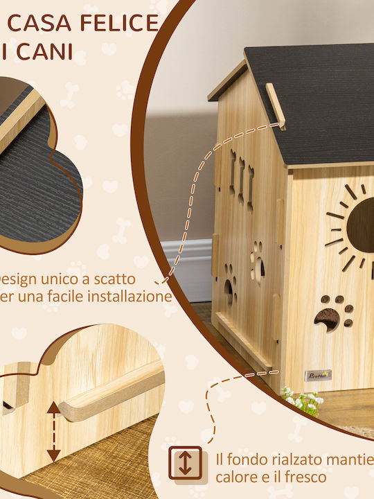 Pawhut Dog Bed Houses Black