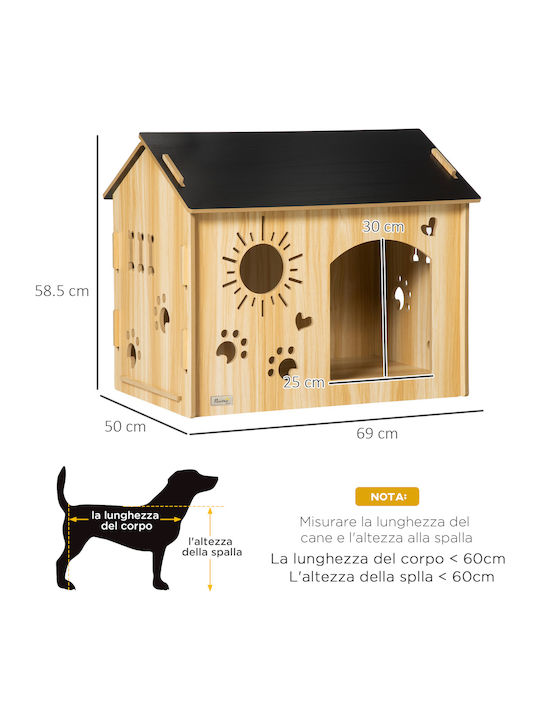 Pawhut Dog Bed Houses Black