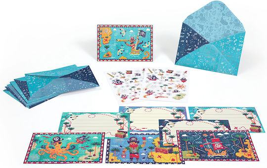 Djeco Invitation Greeting Cards Pirates