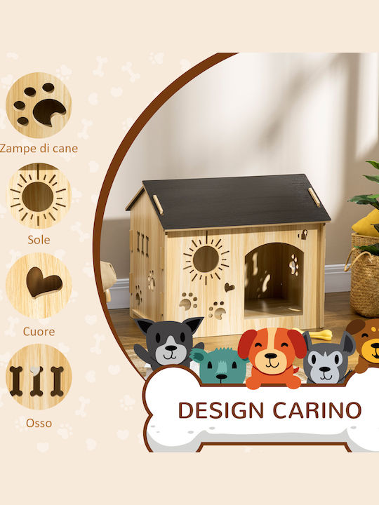 Pawhut Dog Bed Houses Black