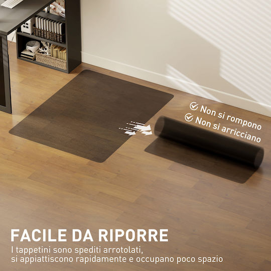 HomCom Προστατευτικό Δαπέδου Γραφείου 120x90cm 922-012V03BK