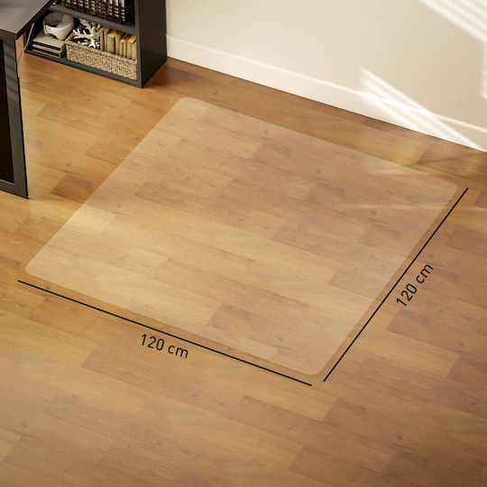 HomCom Προστατευτικό Δαπέδου Γραφείου 120x120cm 922-012V02CR