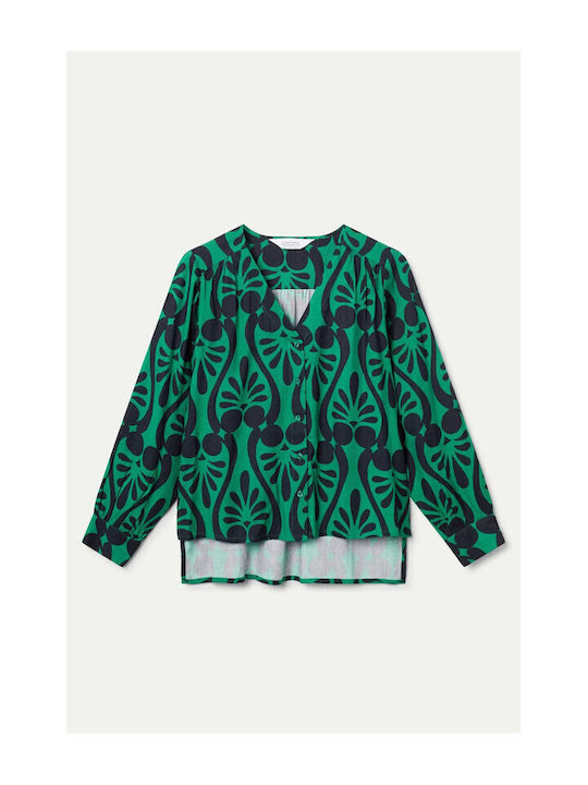 Women's Long Sleeve Shirt Green
