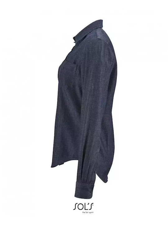 Barry Μακρυμάνικο Γυναικείο Τζιν Πουκάμισο Brut Denim