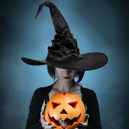 Carnival Hat Black for Halloween 3pcs