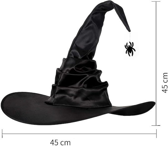 Carnival Hat Black for Halloween 3pcs