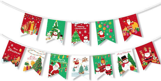 Decorațiune De Crăciun Flippy Banner Tip 12 Bucăți Ușă Perete Multicolor Șir Inclus Model A