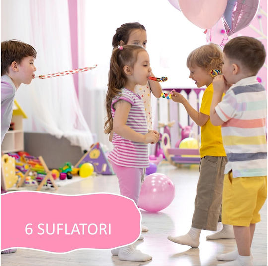 Set 6 Happy Everyday Blowouts Flippy Party 20 x 17 cm Mehrfarbig