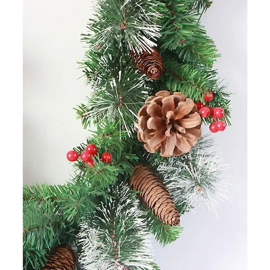 Crăciun Decorativ Plastic Coroană de flori cu Diametru 180cm.