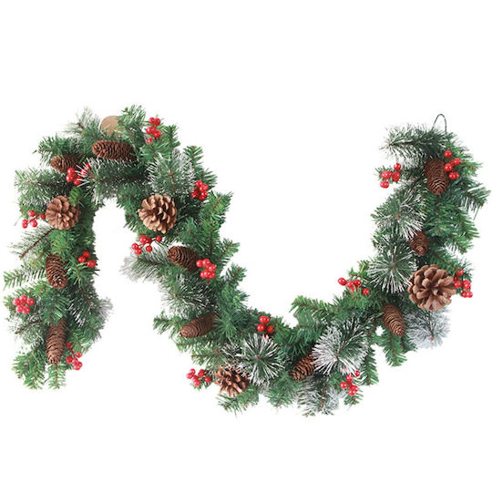 Crăciun Decorativ Plastic Coroană de flori cu Diametru 180cm.