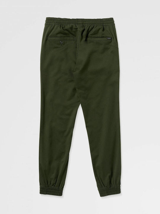 Frickin' Slim Jogger Trousers Chino in Slim Fit Green