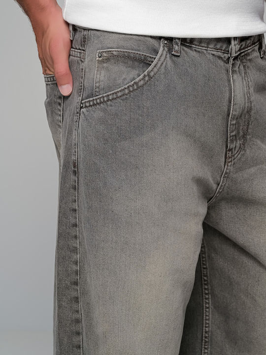 Men's Jean Pants with Relaxed Baggy Fit Gray