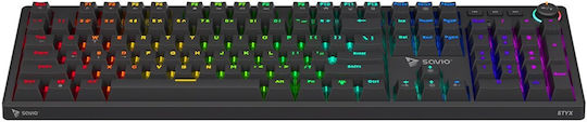 Savio Gaming Tastatur mit Outemu Pfirsich Stumm Schaltern und RGB-Beleuchtung (Englisch US)
