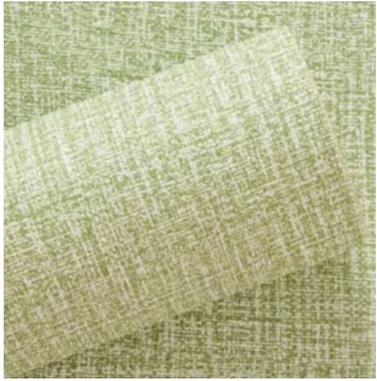 Self-adhesive Wall Roll Flippy Canvas 10 M Moisture Resistant 2.5 Mm Thickness Textured Pattern Light Green